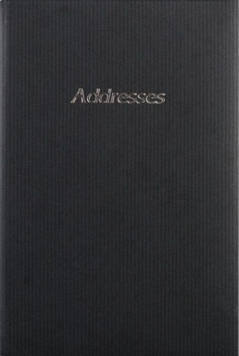 Picture of ADDRESS BOOK 13.5X20.5CM BLACK